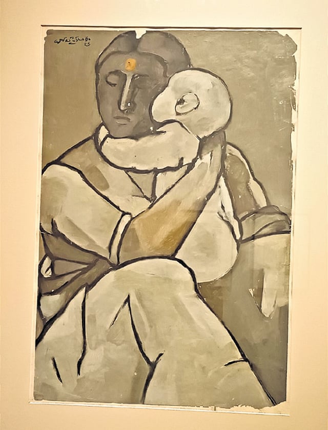 A 1970s painting at the exhibition