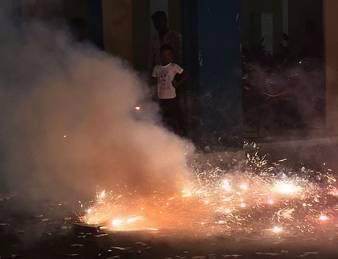 As many as two patients sustained injuries to the eyes and were operated on.