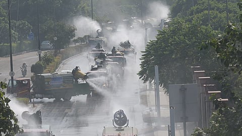 A thick layer of haze blanketed Delhi, with the national capital's AQI plunging to 362 on Friday as people defied a citywide ban on firecrackers during Diwali celebrations.