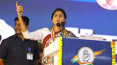 Andhra Pradesh Congress President YS Sharmila.