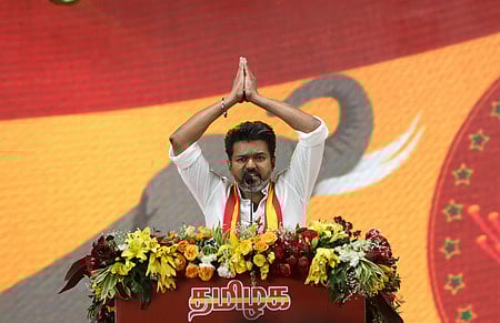 Vijay is scheduled to visit two to three districts per day, and in all, he will be addressing the people for 15 days with an interval of one week. 