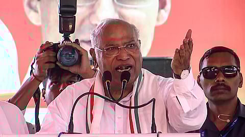 Congress president Mallikarjun Kharge.