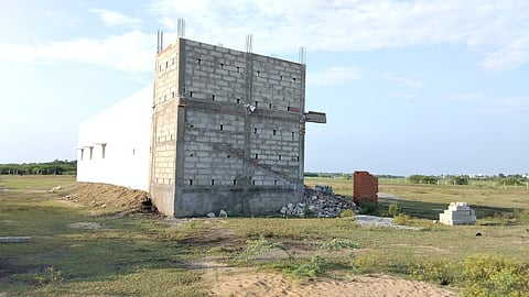 The construction was stopped for a while after TNIE reported about it.