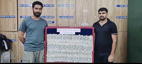 Raj Kumar Meena, 23, and Subhash Gurjar, 27, were arrested by Mangaluru police for duping Amazon, with cash seized from them.
