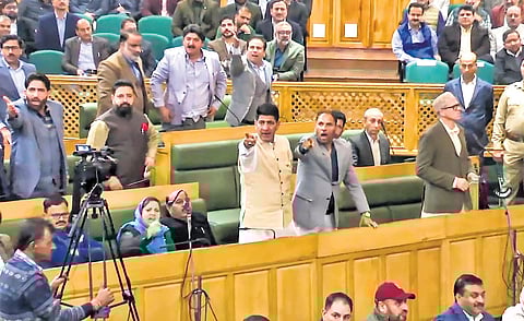 Ruckus marks 1st day, 1st session of J&K House