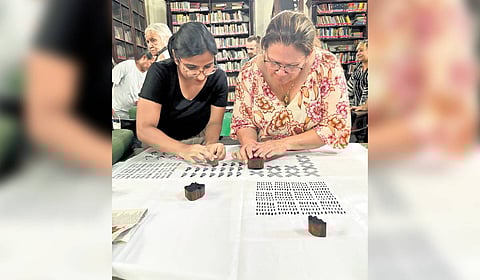 The afternoon began with a circle of chairs drawn close, bringing the artists and attendees into a shared space of respect and curiosity.