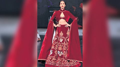 A model wears Bal’s Kaynaat collection