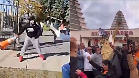 Canadian police officer suspended for attending pro-Khalistan protest outside Hindu temple