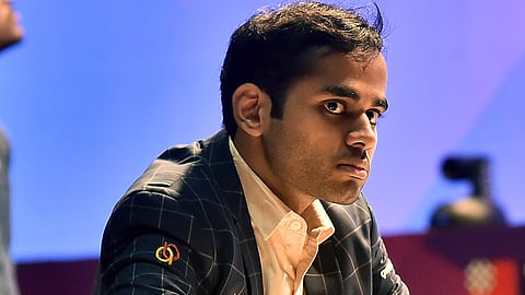 GM Arjun Erigaisi in action during the inaugural round of Chennai Grand Masters 2024