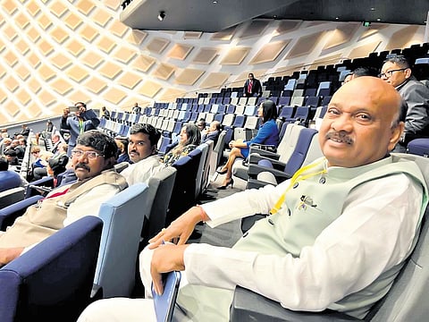 Andhra Pradesh Assembly Speaker Chintakayala Ayyanna Patrudu attending the 67th Commonwealth Parliamentary Conference (CPC) in Sydney 