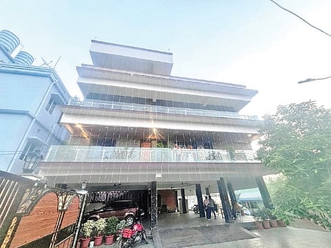 The lavish 4-storey building of Bijay Kumar Udaysingh in Bhubaneswar’s Rajarani Mouza