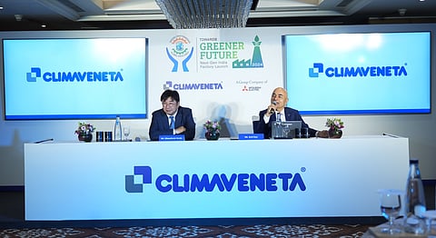 Masafumi Ando, CEO, Mitsubishi Electric Hydronic and IT Cooling S.p.A, and Anil Dev, CEO, Climaveneta Climate Technologies, India 