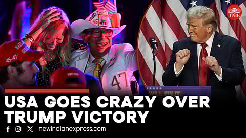 Supporters of former President Donald Trump with signs and t-shirts that read "Blacks for Trump" gather near the E. Barrett Prettyman U.S. Federal Courthouse, Aug. 3, 2023, in Washington. 