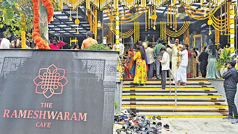 The new Rameshwaram Cafe outlet opens its doors on 100 Feet Road in Indiranagar on Thursday