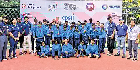 The Cerebral Palsy Sports Association of Kerala team