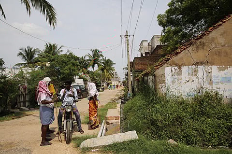 A view of the village to be affected by the new airport project.