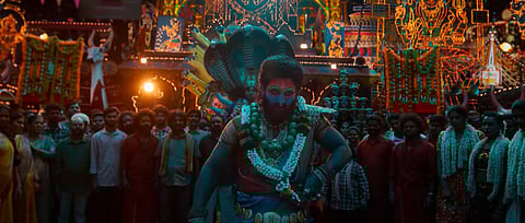 YouTube screengrab from the teaser of 'Pushpa 2: The Rule' starring Allu Arjun in the lead.