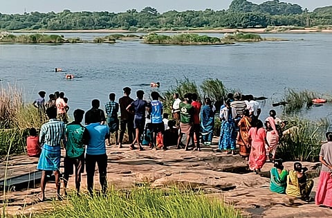 The bodies were retrieved on Sunday after a three-hour search 