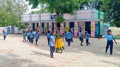 Panchayat Union Primary School, located in Vadakadu Panchayat in Pudukkottai 