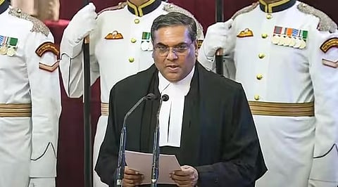 Justice Sanjiv Khanna takes oath as the 51st Chief Justice of India at the Rashtrapati Bhavan
