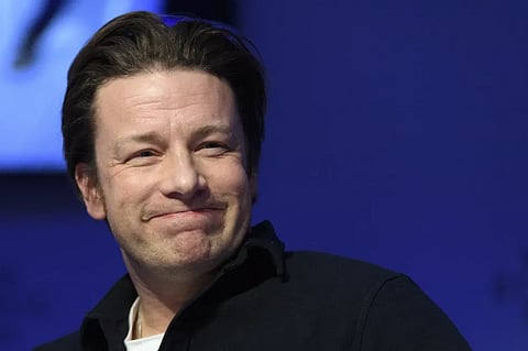 British chef Jamie Oliver attends a panel session during the 47th annual meeting of the World Economic Forum, WEF, in Davos, Switzerland, Jan. 18, 2017. 