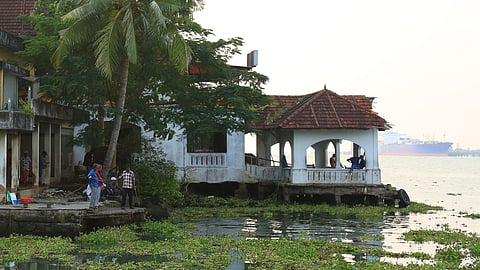 The Fort Kochi Kamalakadavu boat jetty where the SWTD is all set to build a floating boat jetty