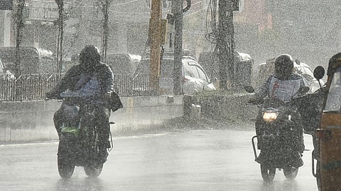 Heavy rains in Tamil Nadu.