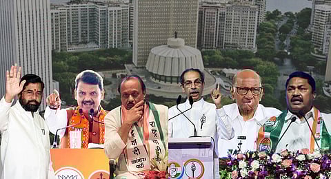 Sharad Pawar, Ajit Pawar and Yugendra Pawar