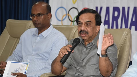 KOA President Dr K Govindaraj announces that Chief Minister Siddaramaiah will inaugurate the Karnataka Mini Olympics on Thursday