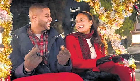 A still from the movie ''Meet Me Next Christmas' 