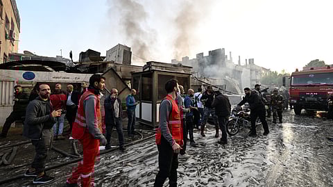 15 killed, 16 injured in twin Israeli airstrikes on Syria's capital and suburb