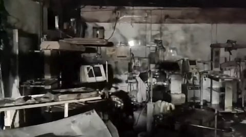 Visuals from inside the NICU (neonatal intensive care unit) of Jhansi Medical College where a fire broke out on November 15th