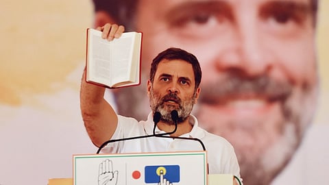 Modiji says that this “Red Book” is empty. He calls our Constitution hollow. He says this because he has never read it in his life, says Rahul