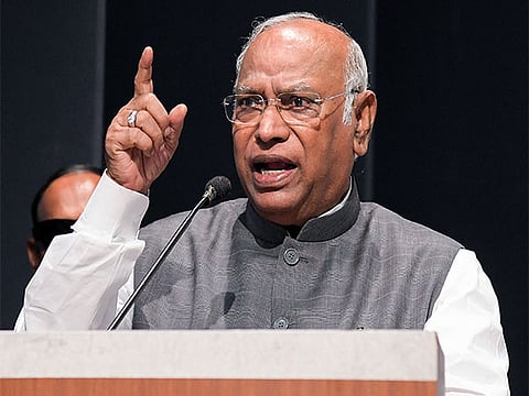Congress President Mallikarjun Kharge.