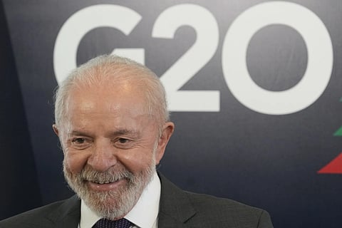 Brazil's President Luiz Inácio Lula da Silva smiles during bilateral meetings a day before the opening of the G20 summit, in Rio de Janeiro, Sunday, Nov 17, 2024.