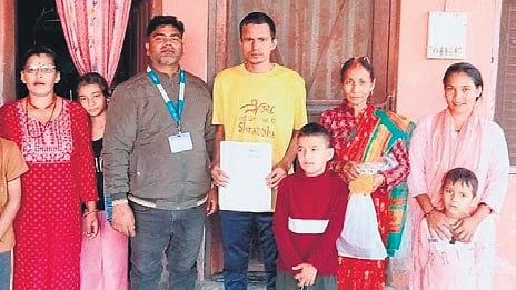 Nepal man reunited with family after four years