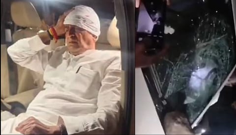 The attack occurred on the last day of campaigning for the November 20 Maharashtra assembly elections.