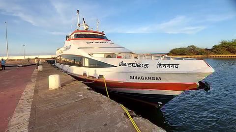 Ferry Sivagangai at the Nagapattinam Port 