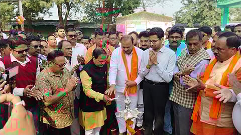 Civil Supplies minister Krushna Chandra Patra performed a few rituals and felicitated several farmers at Kalapani mandi on the day.