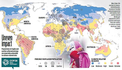 The growing shadow of climate change is becoming an equally potent force of upheaval.
