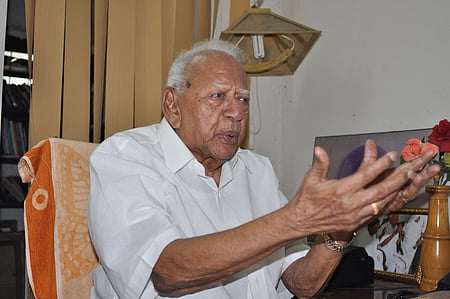 Justice V R Krishna Iyer (Express Photo by Suresh Nampoothiri)
