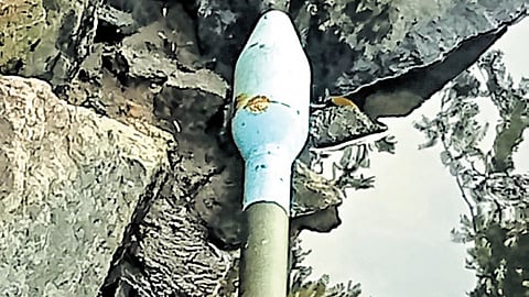 A rocket launcher was found at the bank of Cauvery river near Jeeyapuram in Tiruchy district on last month:
