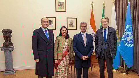 External Affairs Minister S Jaishankar at the inauguration of the new Chancery of the Embassy of India, in Rome.