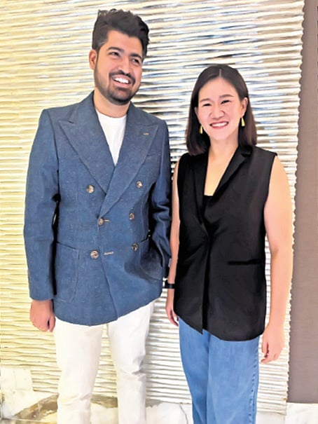 Vaibhav Bahl with 
Chef Joonie Tan