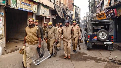Security personnel deployed to maintain law and order in Sambhal, Uttar Pradesh. Image used for representational purposes only.