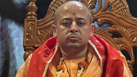 ISKCON monk and Spokesperson of the Bangladesh Sammilit Sanatan Jagran Jote Chinmoy Krishna Das.