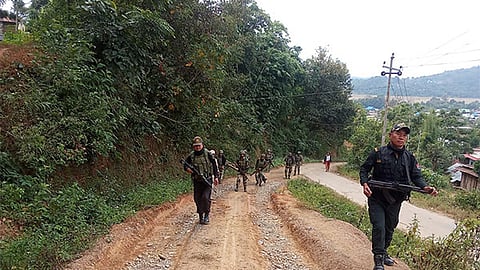 Security forces in Manipur. Representative image.