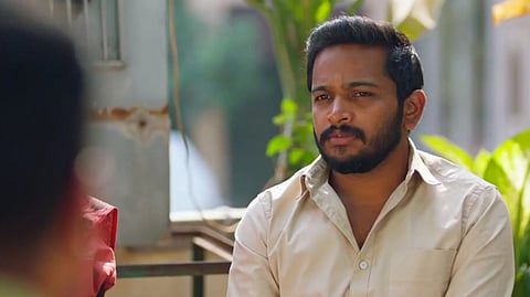 A screengrab from the trailer of Nithish Sahadev’s 2023 Malayalam movie Falimy.