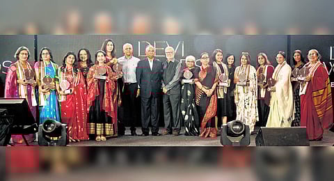 The distinguished women at the Devi Awards event
