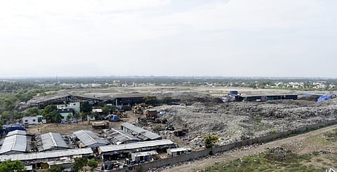 A portion of Vellalore Dump yard in Coimbatore. 